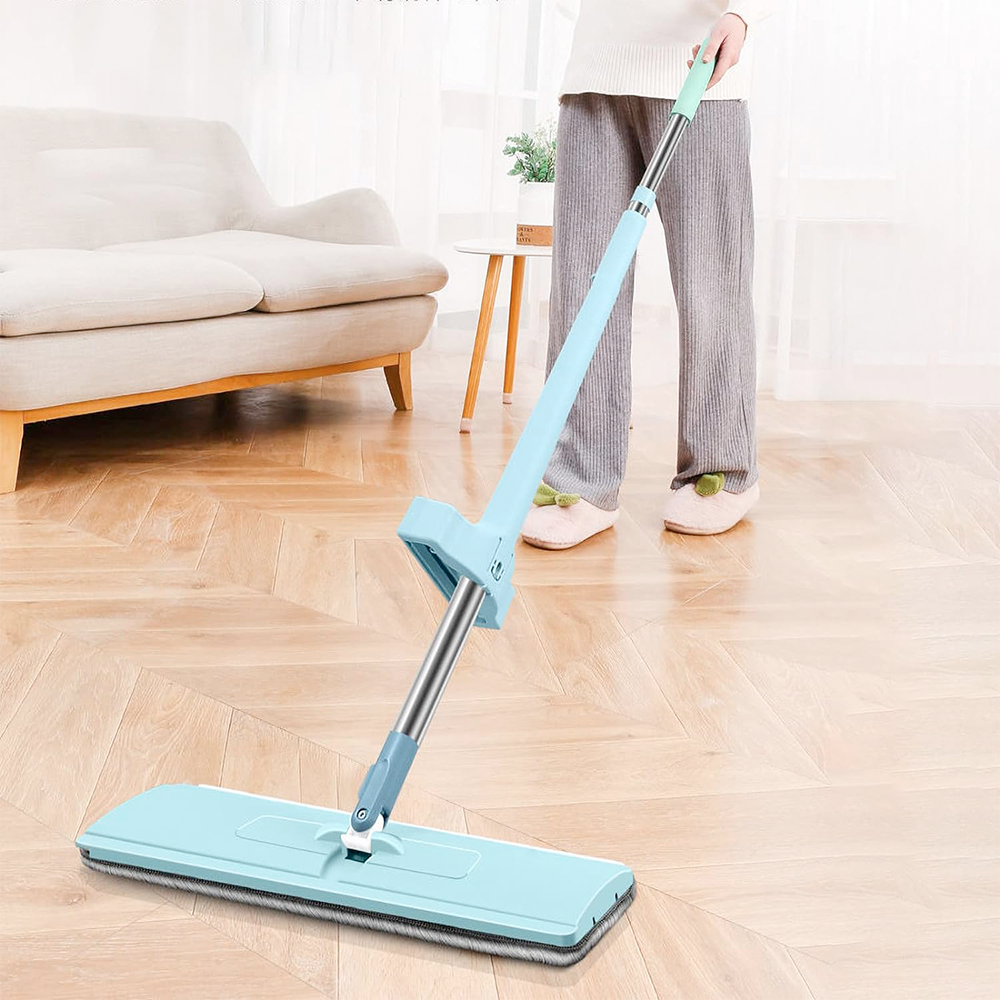 Floor Cleaning 360 Degree Rotation Flat Mop - Blue