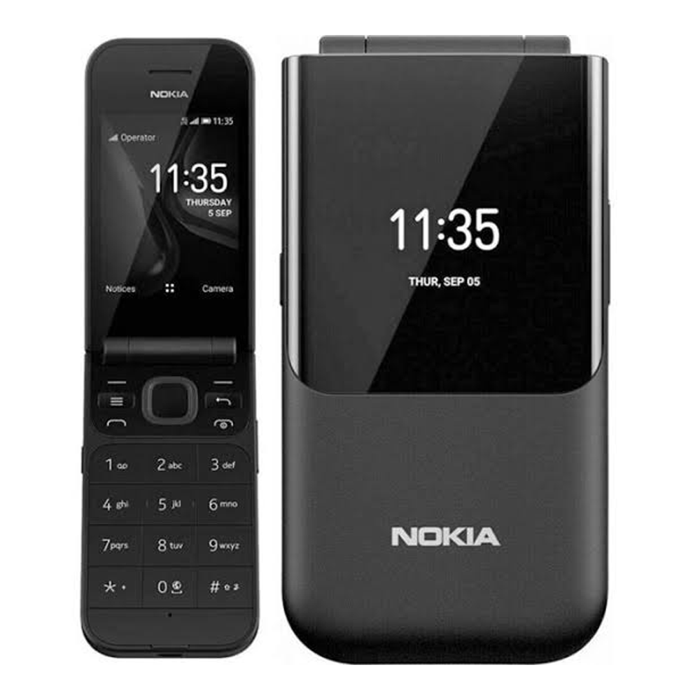 Nokia 2720 Flip Dual Display Dual SIM Feature Phone - Black