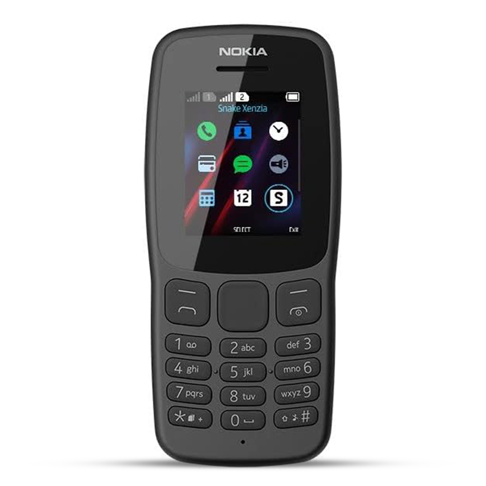 Nokia 106 Dual Sim Feature Phone - Black