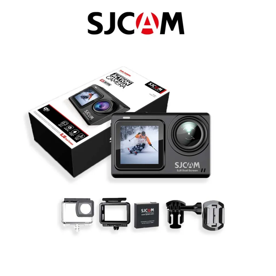SJCAM SJ8 Dual Screen Action Camera 4K 30FPS 20MP WiFi Underwater Camera with 2.33'' Large Touch Screen 131FT