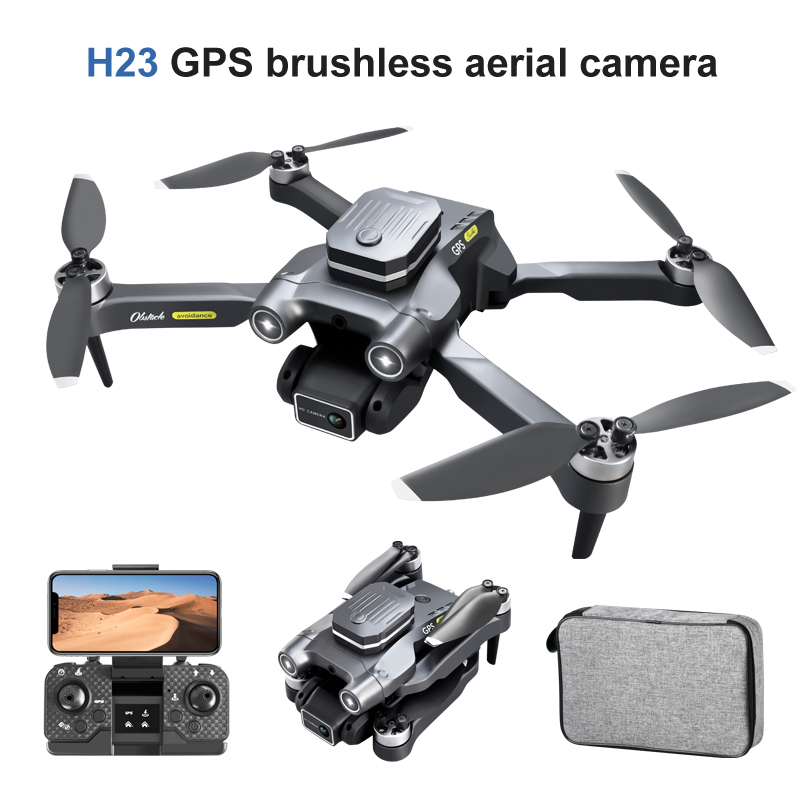 H23 GPS 4k Professional Drone 2024 New Edition 4K Dual Camera Brushless Motor & Dual Battery