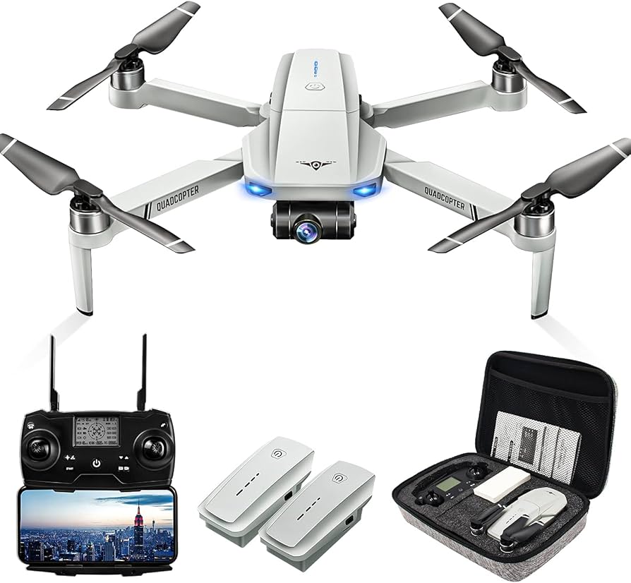 New Drone M1S 4k Profesional Three HD Camera Obstacle Avoidance Aerial Photography Brushless Motor Foldable Rc Quadcopter