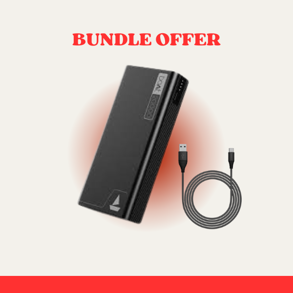 BoAt EnergyShroom PB400 Fast Charging Power Bank with Riversong Alpha S (Type-C)-CT32