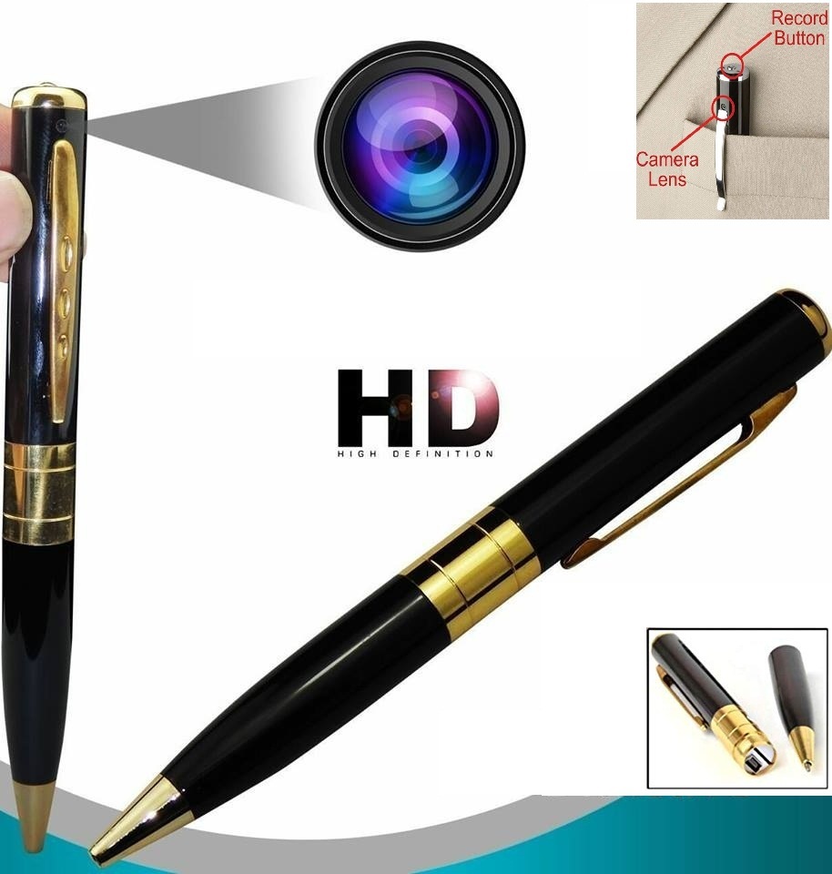 Digital Camera Pen With 32GB Memory Supported-Black Pen Camera
