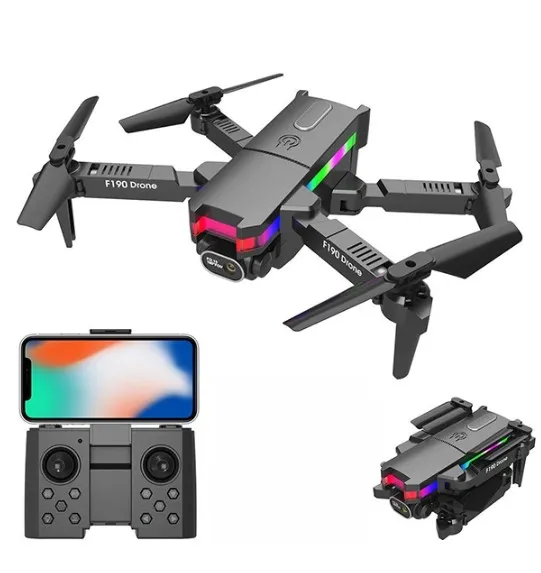 F190 RC Mini Drone with Dual Camera Hd 4k WIFI FPV Fixed Altitude Brushless Motor RC Quadcopter Helicopter