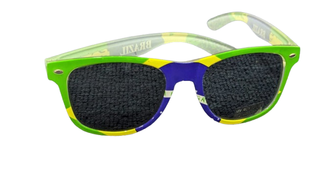 Brazil National Flag Sunglasses Men Football (10 psc)