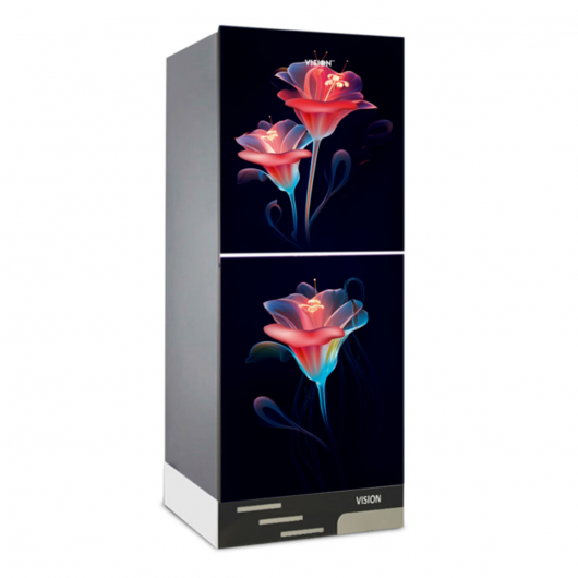 VISION Glass Door Refrigerator RE-216 Liter Sun Glory Bottom Mount