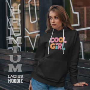 Premium Comfortable Printed Ladies Winter Hoodie