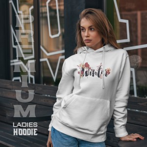 Premium Comfortable Printed Ladies Winter Hoodie
