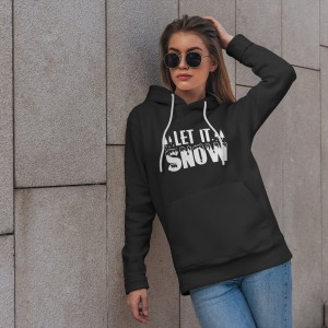 Premium Comfortable Printed Ladies Winter Hoodie