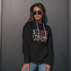 Premium Comfortable Printed Ladies Winter Hoodie