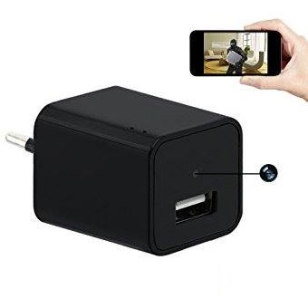 Wall Charger Spy Camera Full HD 90 Degree Recording Wi-Fi