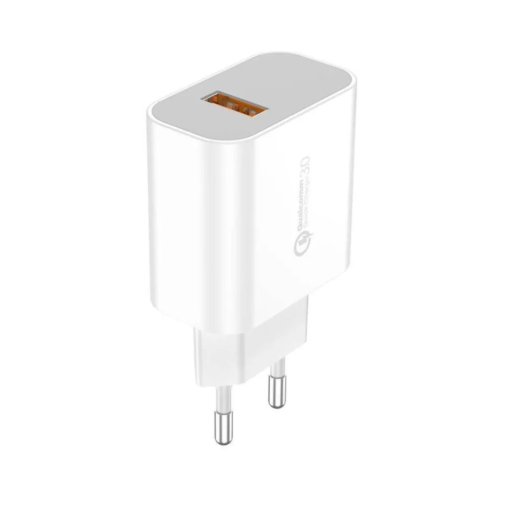 FONENG 18W Fast Charger QC3 with Cable Type - C - White (EU46)
