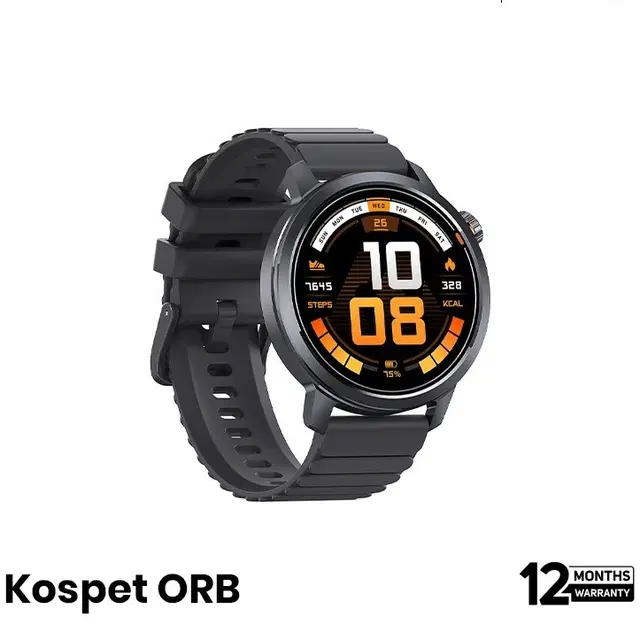 Kospet ORB 1.43" AMOLED With IP68 BT Calling Smart Watch- Graphite Grey