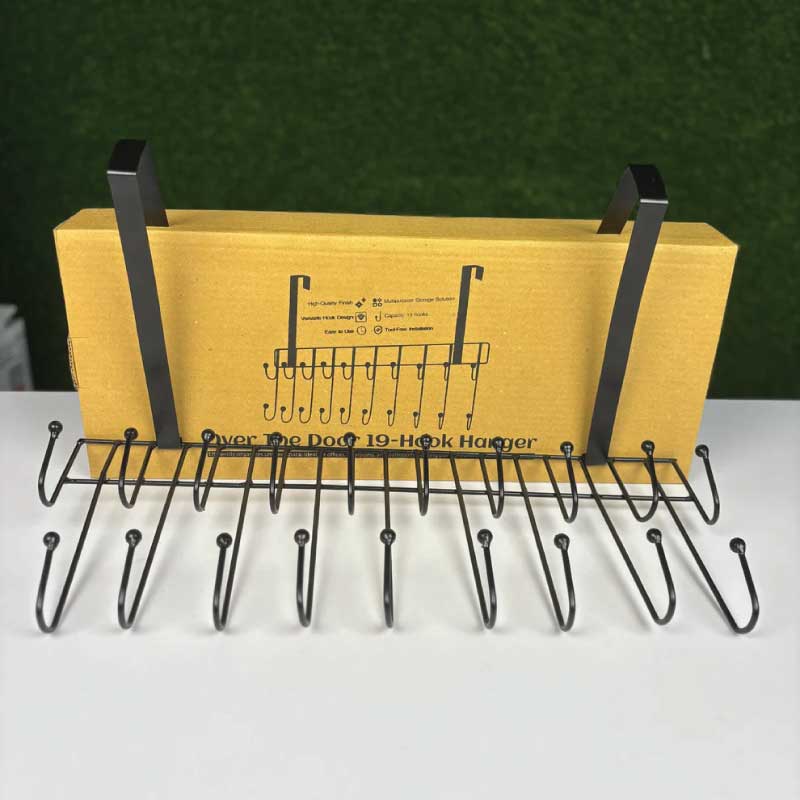 Iron Grill Over Door Hanger