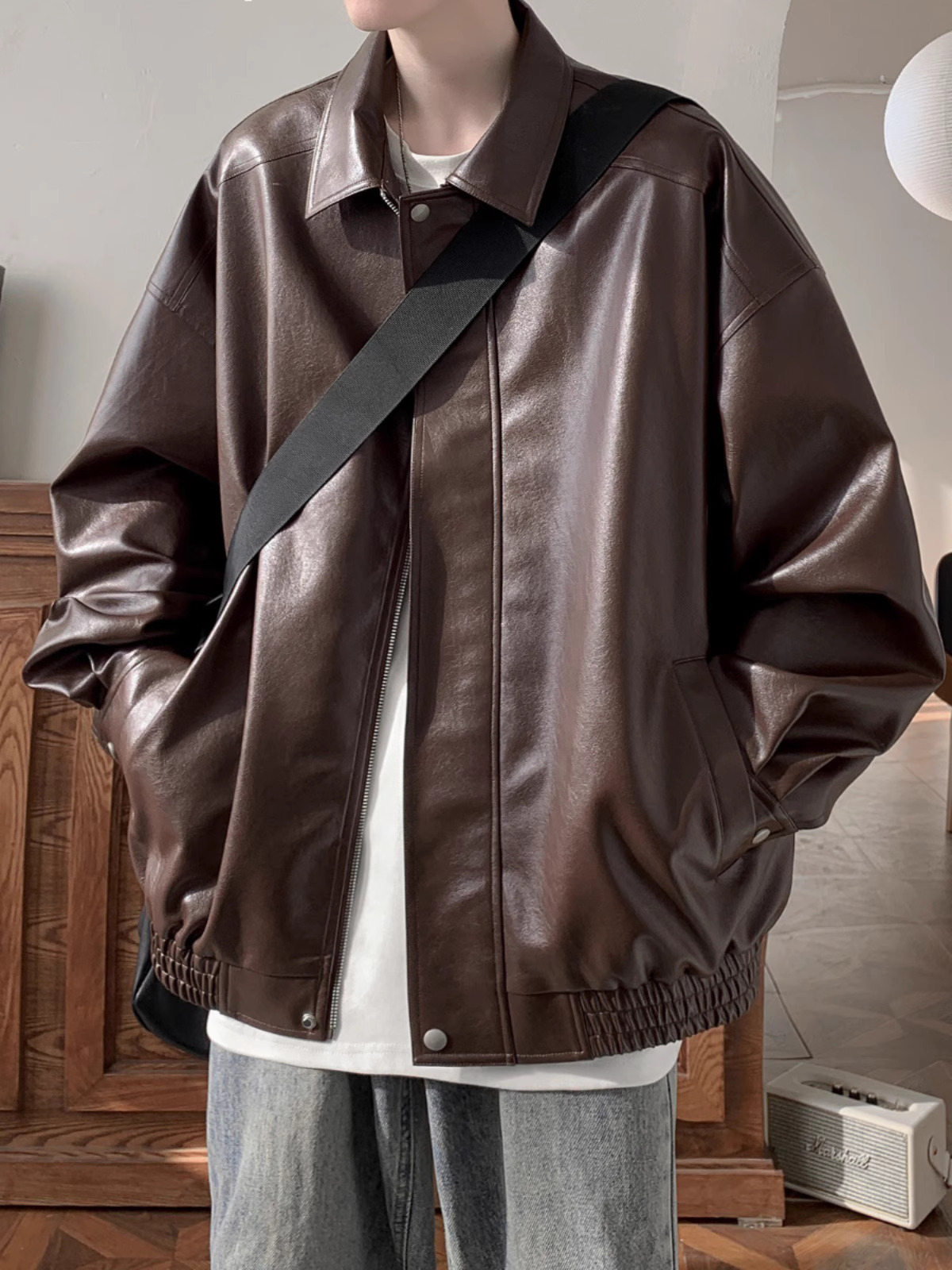 American Style Retro Leather Jacket (Global)