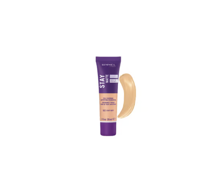 Rimmel London Stay Matte Full Coverage Foundation 30ml - 102 Light Buff