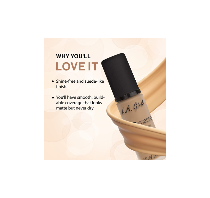 L.A. Girl Pro.Matte Foundation 30ml - GLM672 Bisque