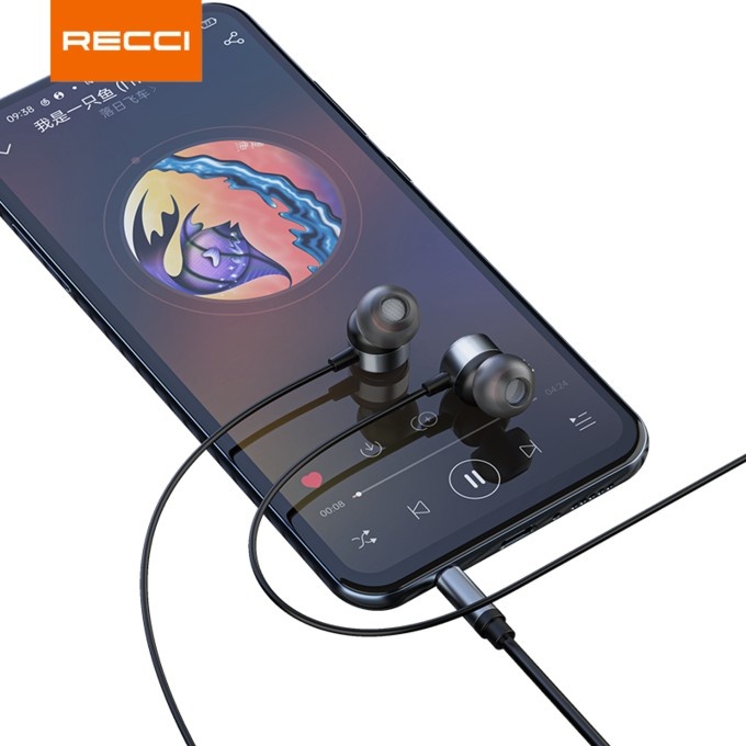 Recci L37 3.5mm In-Ear Metal Wired Earphone