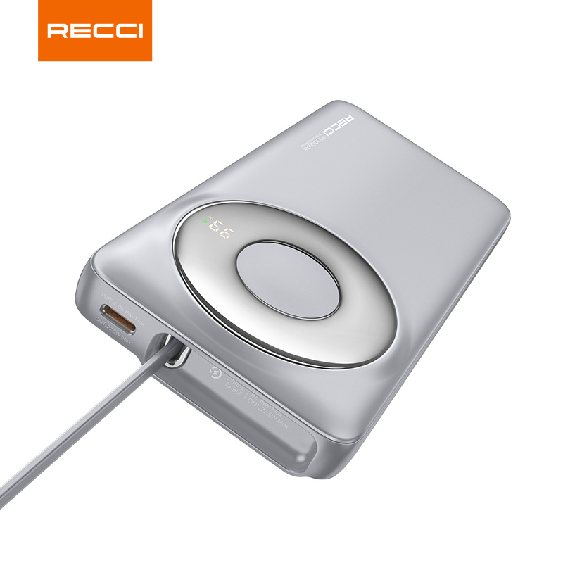 Recci RPB-P58 22.5W Retractable Cable Fast Charging Power Bank