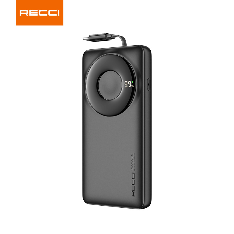 Recci RPB-P72 65W Retractable Cable Fast Charging Power Bank