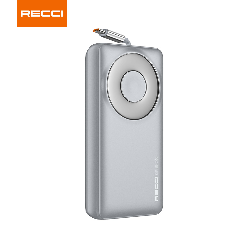 Recci RPB-P72 65W Retractable Cable Fast Charging Power Bank