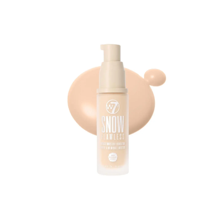 W7 Snow Flawless Foundation 30ml - Buff
